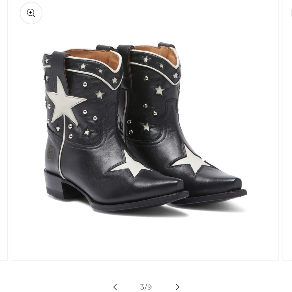 Ranch Road Presidio Liberty Short Black Cowboy Boots